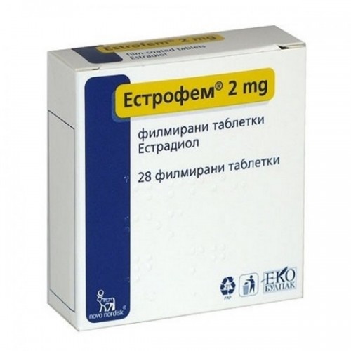 Эстрофем (эстрадиол) 2 мг 28 таблеток